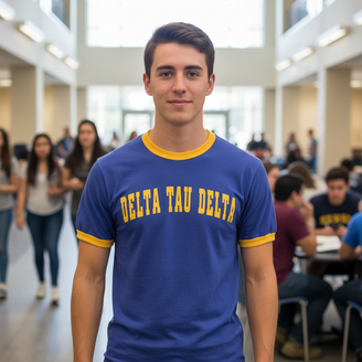 Delta Tau Delta Ringer T-shirt