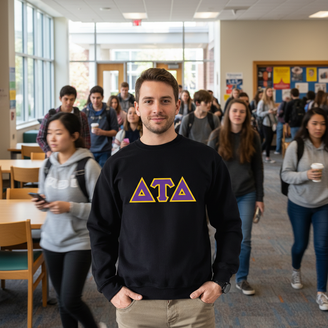 Delta Tau Delta Custom Twill Crewneck Sweatshirt