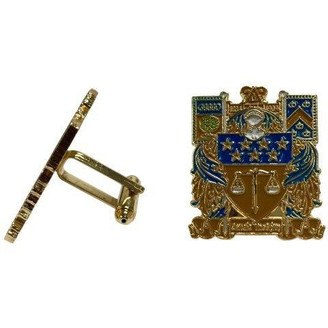  Delta Upsilon Color Crest - Shield Cuff links-ON SALE! 
