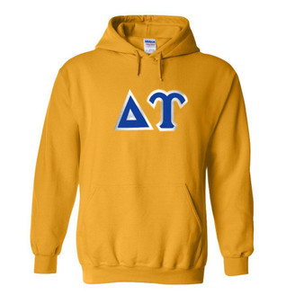 Delta Upsilon Discount Twill Athletic Gold Hooded Sweatshirt