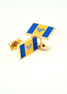 Delta Upsilon Gold Plated Flag Cufflinks