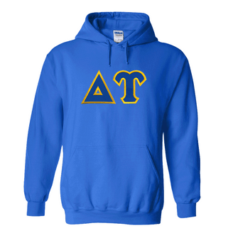  DISCOUNT Delta Upsilon Lettered Hooded Sweatshirt - Best Value 