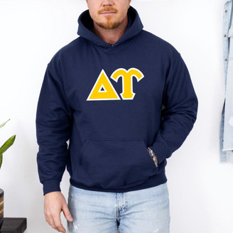  Delta Upsilon Custom Twill Hooded Sweatshirt 