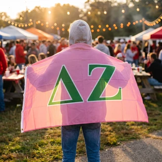 Delta Zeta Big Greek Letter Flag