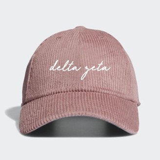 Delta Zeta Corduroy Baseball Hats