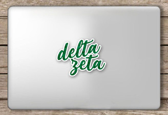 Delta Zeta Script Sticker