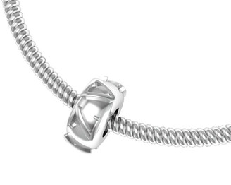 Delta Zeta Silver Bead Necklace