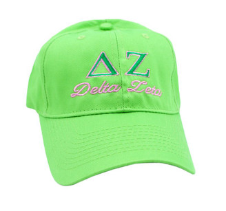 Delta Zeta Script Cap