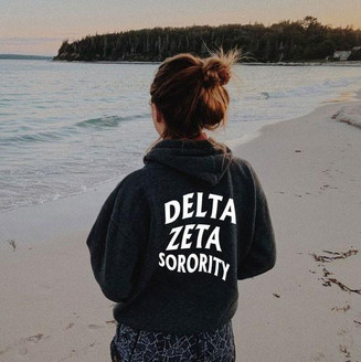  Delta Zeta Social Hoodie 
