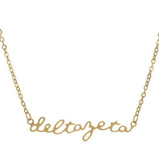 Delta Zeta Sorority Script Necklace