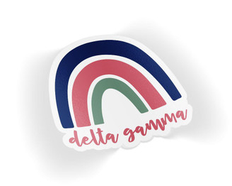 Greekgear Delta Gamma Rainbow Sticker 