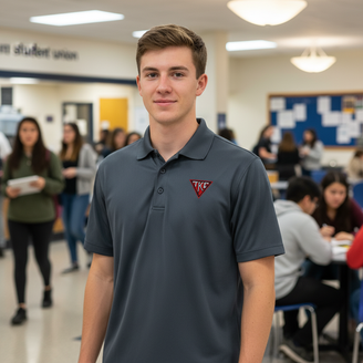 DISCOUNT-Tau Kappa Epsilon House Plate Triangle Emblem Polo
