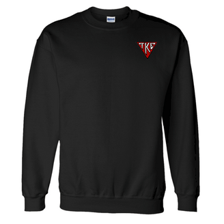 DISCOUNT-Tau Kappa Epsilon World Famous House Plate Triangle Crewneck Sweatshirt