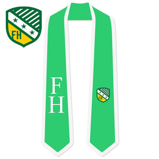 DISCOUNT-FARMHOUSE Greek 2 Tone Lettered Graduation Sash Stole