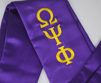 Fraternity & Sorority Embroidered Greek Graduation Stoles