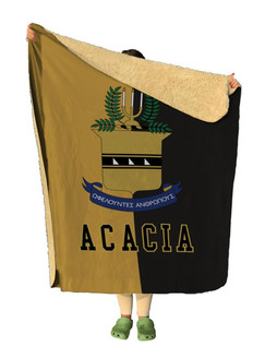 Printify Fraternity Two Tone Sherpa Lap Blanket 