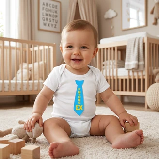 Future Greek Tie Onesie