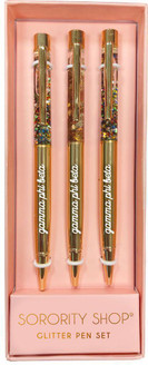 Sorority Shop Gamma Phi Beta Glitter Pens (Set of 3) 