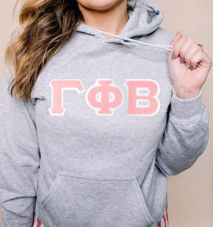  DISCOUNT Gamma Phi Beta Lettered Hooded Sweatshirt - Best Value 