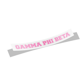 Gamma Phi Beta Long Window Sticker