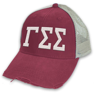  Gamma Sigma Sigma Distressed Trucker Hat 