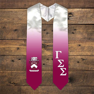  Gamma Sigma Sigma Extra Fancy Diagonal Greek Graduation Stole W Crest 