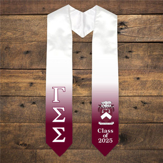  Gamma Sigma Sigma Extra Fancy Greek Class Of  Graduation Stole 