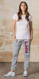  Gamma Sigma Sigma Lettered Joggers (3" Letters) 