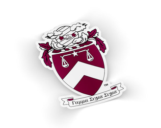 Gamma Sigma Sigma Die Cut Crest Sticker