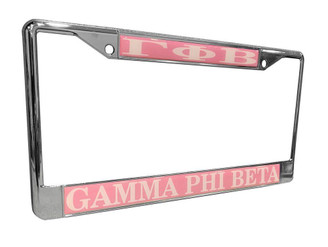 Craftique Gamma Phi Beta Top Selling License Plate Frame 