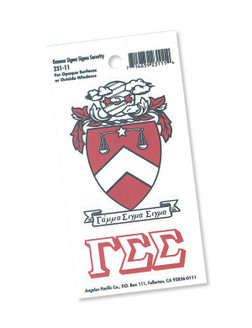  Gamma Sigma Sigma Crest - Shield Decals 
