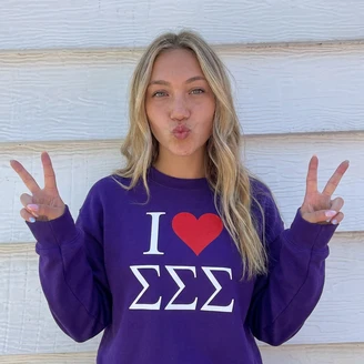 Fraternity & Sorority "I Love" Hoodie