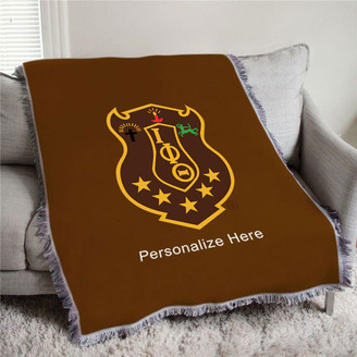  Iota Phi Theta Full Color Crest Afghan Blanket Throw 