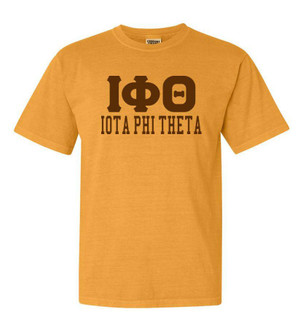  Iota Phi Theta Greek Custom Comfort Colors Heavyweight T-Shirt 
