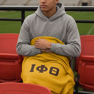 DISCOUNT-Iota Phi Theta Twill Sweatshirt Blanket