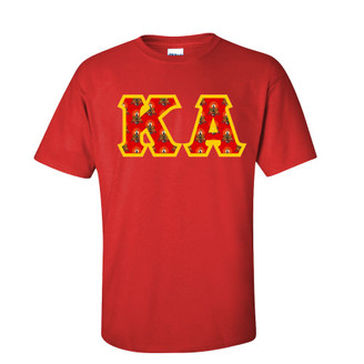 Kappa Alpha Fraternity Crest - Shield Twill Letter Tee