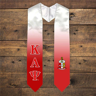  Kappa Alpha Psi Extra Fancy Simple Greek Graduation Stole W Crest 