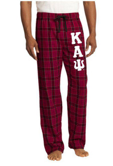  Kappa Alpha Psi Pajamas - Kappa PJ's Flannel Plaid Pant 
