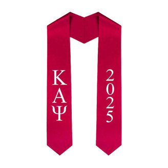  Kappa Alpha Psi Greek Lettered Graduation Sash Stole With Year - Best Value 