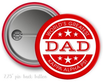 Kappa Alpha Psi World's Greatest Dad Button