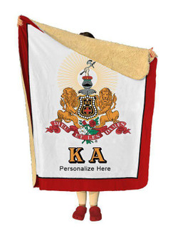  Kappa Alpha Sherpa Lap Blanket 