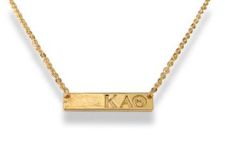 Kappa Alpha Theta Cross Bar Necklace