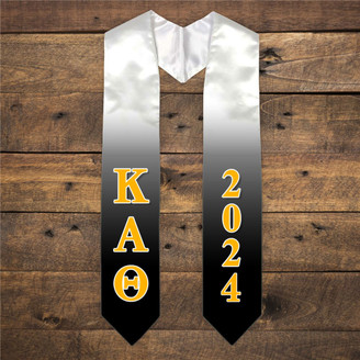 Kappa Alpha Theta Extra Fancy Greek Graduation Stole W Year