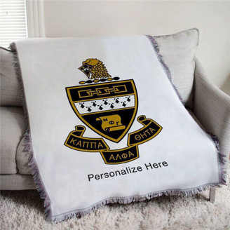  Kappa Alpha Theta Full Color Crest Afghan Blanket Throw 