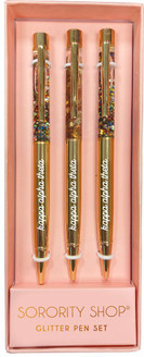 Kappa Alpha Theta Glitter Pens (Set of 3)