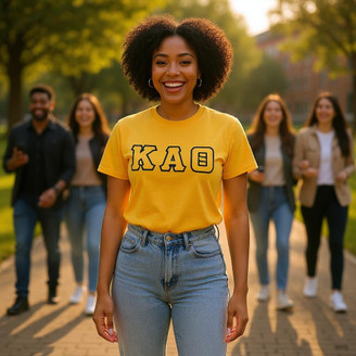 DISCOUNT Kappa Alpha Theta Lettered Tee - Best Value