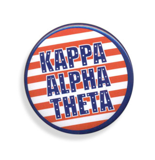 Kappa Alpha Theta Patriotic USA Button