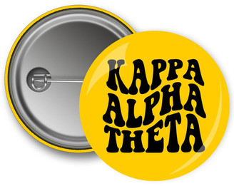 Greekgear Kappa Alpha Theta Bulky Text Button 