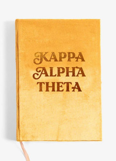 Sorority Shop Kappa Alpha Theta Velvet Notebook 