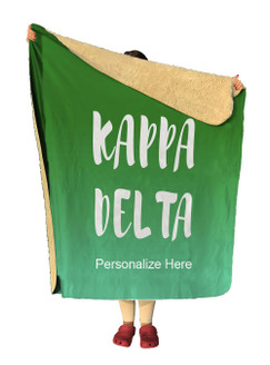 Kappa Delta Gradient Sherpa Lap Blanket